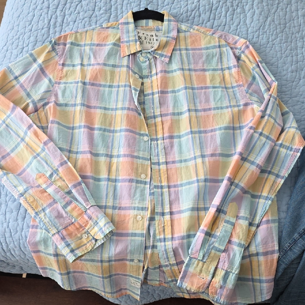 Frank & Eileen Pastel Plaid Men's Shirt